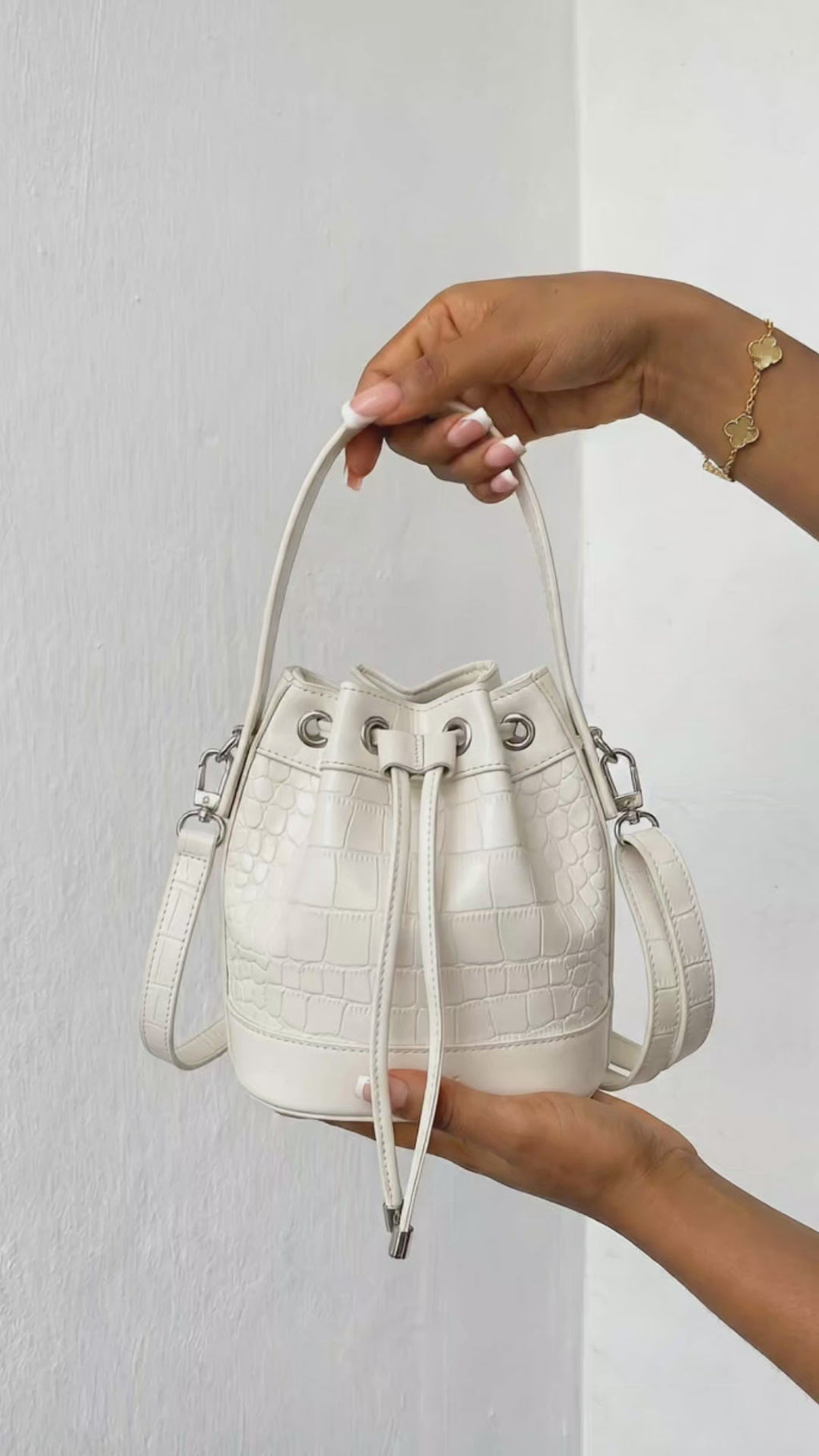 The Ivory Muse Bucket Bag