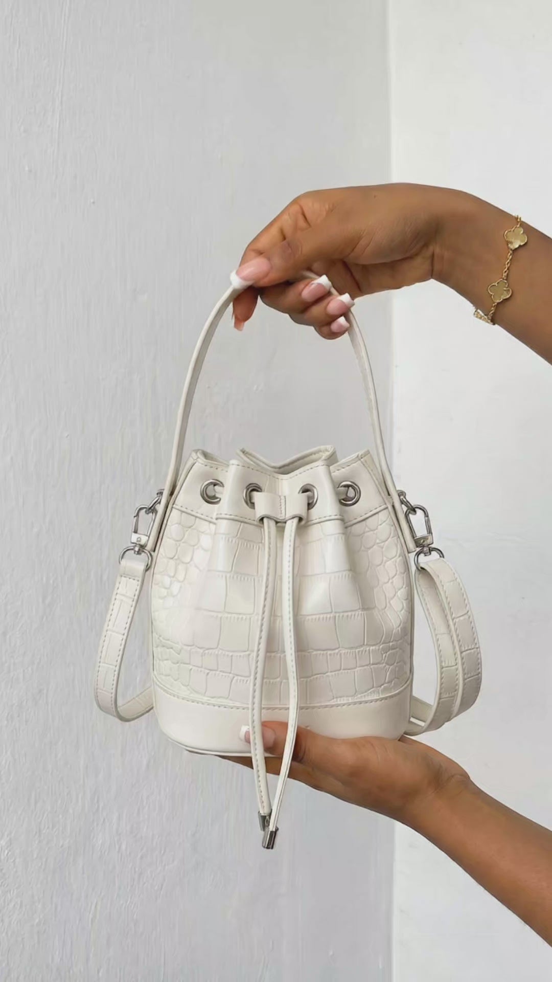 The Ivory Muse Bucket Bag