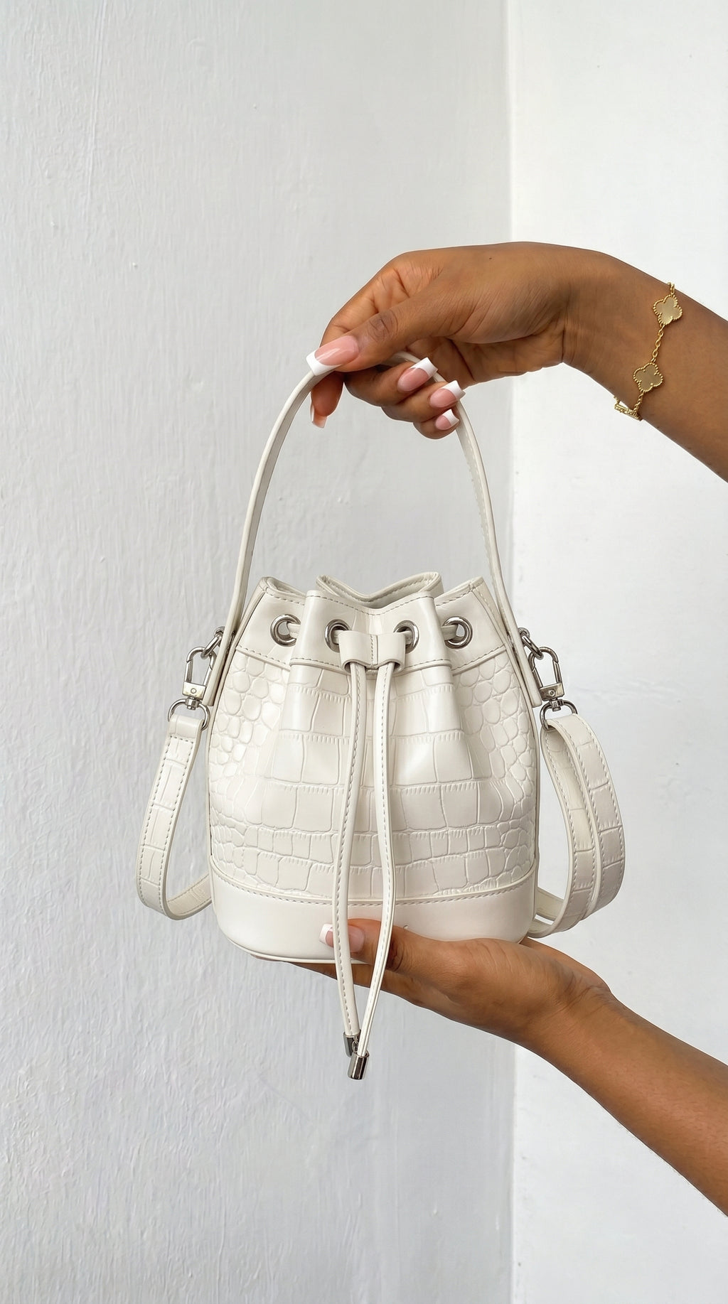 The Ivory Muse Bucket Bag