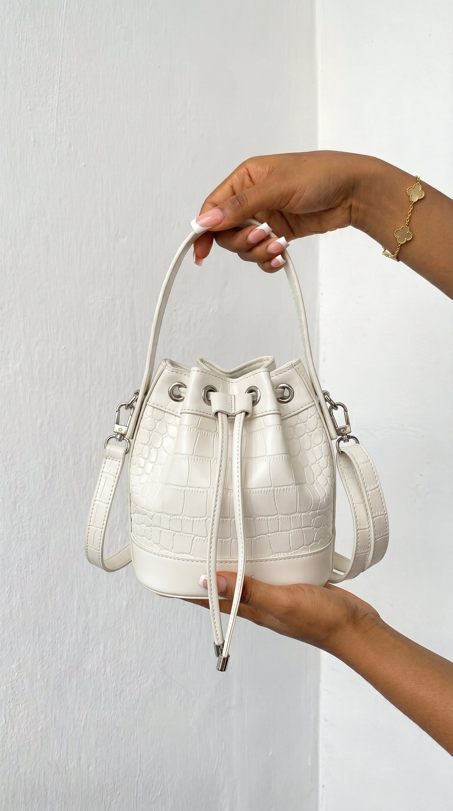 The Ivory Muse Bucket Bag